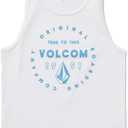 Volcom Mens Tank Top - Sleeveless Athletic Shirt - Breathable Cotton, Classic Fit for Beach, Training & Casual Wear (Medium, White)