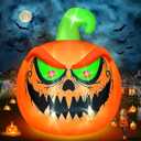 Kalolary 15 FT Giant Halloween Inflatable Pumpkin Outdoor Decorations Blow Up Yard Build-in LEDs for Halloween Outdoor Indoor Garden Lawn Yard Party Decor