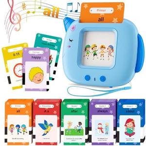 Talking Flash Cards for Toddlers Learning: Alphabet Learning Toys - Matching Spelling Games with 224 Sight Words - Montessori Toys for 3 4 5 6 Years Old Kids (Blue-336 Sight Words)