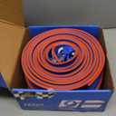 Flexible Race Track for Kids 15 Feet of DIY Flex Track Race with 2 Cars & 3 Strong Suction Cups Car Ramp Toy Track, for Kids Ages 3+, Blue