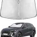 EcoNour Windshield Sunshade Compatible for Audi Q5 2018-2024 2025 2026, Sun Visor for Front Windshield & Window Sun Shade Cover, UV Heat Blocker & Protector, Car Accessories