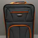 Rockland Fashion Softside Upright Luggage Set, Expandable, Charcoal, 2-Piece Set (14/19)