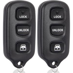 Key Fob Keyless Entry Remote Control Compatible with Toyota 1999-2009 4Runner/2001-2007 Sequoia Car Key Replacement for HYQ12BBX HYQ12BAN, 2-Pack