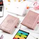 Planner 2026-2027 - Academic Planner 2026-2027, July 2026 - June 2027, 5.75" x 8.25", 2026-27 Weekly and Monthly Planner, Faux Leather planner 26-27 with Back Pocket & 40 Notes Pages - Rose Gold