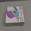 Kids Bluetooth Headphones, Lightweight Wireless Headphones for Kids, 85/94dB Volume Limited, 60 Hours Playtime, Bluetooth 5.3, Over-Ear Toddler Headsets with Built-in Mic, Purple