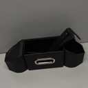 7-In-1 Car Seat Back Organizer with Cup Holders, Tissue Box, Garbage Can&Hooks, Multifunctional Headrest Storage Organizer, Headrest Cup Holder for Backseat, Car Accessories for Trips, Travels(Black)