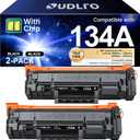 134A W1340A Black Toner Cartridge (with Chip) Replacement for HP 134A 134X W1340A W1340X Toner Cartridge Compatible with HP LaserJet Pro M209dw MFP M234dw M234sdw M234sdn Printer Ink (Black, 2 Pack)