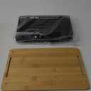 Kitchen Counter Basket with Bamboo Top - Pantry Cabinet Organization and Storage Wire Basket - Countertop Organizer for Produce, Fruit, Vegetable ( Onion, Potato ), Bread, K-Cup Coffee Pods