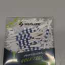 SAPLIZE Professional 120 Pack Plastic Golf Tees (100 Driver Tees + 20 Iron/Hybrid Tees), Low Friction & Resistance, 4 Prong Golf Tees