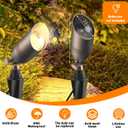 Solid Brass 12V Low Voltage Wired Landscape Lighting,Heavy-Duty Waterproof Outdoor Electric LED Spotlights Fixtures for Yard, Tree & Garden, Bronze Uplights, MR16 Bulb Not Included (Classic, 4 Pack)