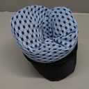 Lumbar Pillow, Memory Foam Lumbar Support Pillow for Office Chair and Car Seat, Ergonomic Streamline Back Pillow for Lower Back Pain Relief, Back Support Pillow for Sitting, Driving, Traveling (Blue)