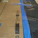 FLEXISPOT 4 Legs Standing Desk 63 x 28 Inch Electric Adjustable Height with Splice Board Home Office Sit Stand Up Desk, Black Top + Black Frame