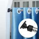 Newtay 2 Sets Angled Shower Rod Mount for Sloped Walls Angled Wall Bracket for 25 mm Shower Bar Low Cost Solution