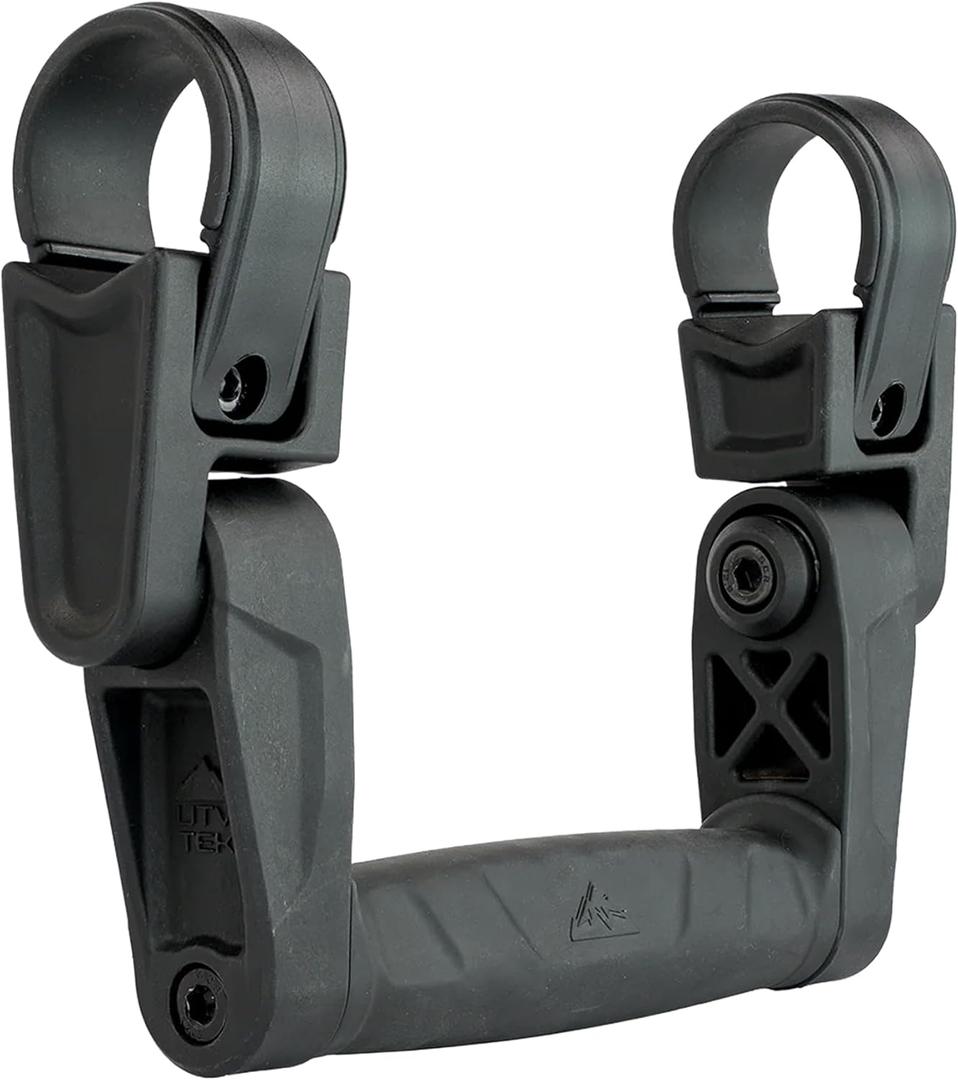 ATV Tek Elite Series Grab Handle  Black UTV Grab Handle with Custom Clamp System  Durable, Ergonomic UTV Accessories Attachments and Universal Grab Handles for Off-Road Riding