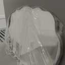 ANDY STAR Brushed Nickel Bathroom Mirror, 24x36 Inch Silver Asymmetrical Wall Mirror, Oval Bathroom Vanity Mirror, Unique Irregular Wall Mirror with Sophisticated Curved Design