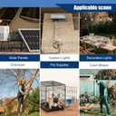 Junction Box Cable Connector Waterproof Cable Connector Junction Box 2 Way with 3 Pin Electrical Connectors Extension Cord for 22-10 AWG 32A 4-9mm Wire (10 Pack)