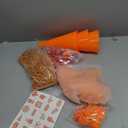 Soulchen 360 Pcs Orange Team Spirit Accessories Bulk Field Day Accessories Pep Rally Color War Camp Spirit Events Party Items Cheerleading Pom Poms Clappers Thunder Stick Whistle Megaphone