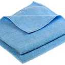 Blue Microfibre Cloths for Cleaning, Drying, Dry Use  21 microfibers 30x20inch