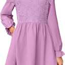 blibean Tween Girls Fall Dresses Semi Formal Flower Dress Size 6-15 Years