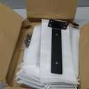 12 Pack Floating Shelf Brackets, 8 Inch Heavy Duty Industrial Shelf Bracket, Black Metal L Brackets for Shelves Support DIY(1/5 Inch Thicked)