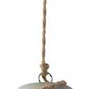 Concrete Pendant Lamp, Modern Hemp Rope Hanging Light, Cute Cement Pendant Lamp for Farmhouse Kitchen Island (B)