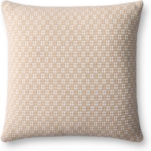 Loloi II Collection PLL0125 Ivory/Wheat 18'' x 18'' Cover w/Poly Pillow
