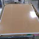 Amazon Basics Rectangular Bulletin Board, Cork Board for Wall, Vision Board for Classroom and Office, Aluminum Frame, 35" x 47", Brown