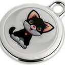 GPS Pet Tracker with Apple Find My Network, Android Compatibility, Real-Time Location Tracking, Water-Resistant (DINGWEIQI02)