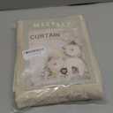 MEETSKY Beige Lace Curtains 84 Inches Long, Lace Sheer Curtains for Bed Room, Floral Vintage Light Filtering Short Curtains for Girls Room Princess Room, Lace Drapes 2 Panels, Each Panel 50W x 84L