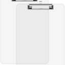 A4 Plastic Clipboard 2 Pack, 8.5 x 11 Clear Colored Clip Boards with Low Profile Clip, Letter Size for Classroom, Teacher, Students, School & Office Supplies