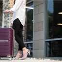 Samsonite Freeform 2-Piece Luggage Set - Carry-On & Large Checked Luggage with Dual Spinner Wheels - Durable Polypropylene Hardshell - TSA Lock, Airline-Approved - Expandable - Amethyst Purple