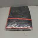 Bodaon Insulated Food Delivery Bag, XX-Large Reusable Grocery Shopping Bags, Picnic Cooler Bag Zipper/Zippered Top Cold, Black with Red Edge, 1-Pack