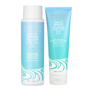 Pacifica Beauty Salty Waves Texturizing Shampoo + Texturizing Conditioner | For All Hair Types | Perfect and Effortless Beach Hair | 100% Vegan & Cruelty Free | Sulfate + Paraben Free (20 Fl Oz (Pack of 1))
