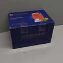 Vintage Glassware Drinking Glasses Set of 6,15 oz Hobnail Glass Cups,Embossed Blue Water Tumbler,for Beer,Cocktail,Whiskey,Juice and Various Mixed Drinks- 1 Cleaning Brush