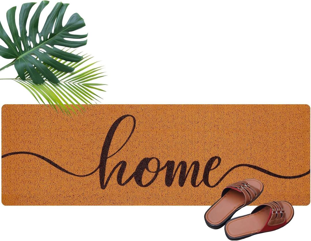 Long Doormat 48''x16'' Front Door Mat for Entrance Inside Outdoor Large Decorative Door Rug Welcome Mat for Outside Home Entry(Home)