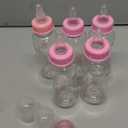 5 Sets Bottle Chug Baby Shower Games Juegos Para Plastic Baby Bottles Bibs Disposable Diapers Gender Reveal Games Baby Changing Diaper Race Game Decoration (Pink)