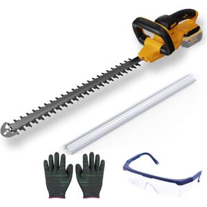 Cordless Hedge Trimmer Compatible with DE-Walt 20V MAX Battery, 22'' Electric Hedge Trimmer Blade, Lightweight Compact Bush Trimmer for Yard & Garden (Tool Only)