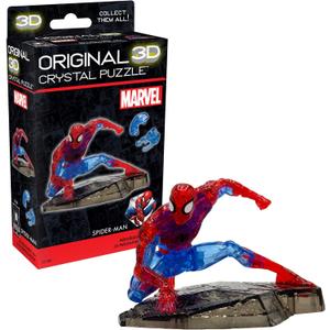 BePuzzled, Marvel Spider Man Super Hero Original 3D Crystal Puzzle, Perfect for Puzzlers Ages 12 and Up, Challenging to Complete and Beautiful to Display, Collect Them All