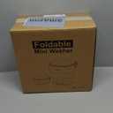 Portable Washing Machine Mini Washer with Spin Basket, 16L Large Capacity Foldable Laundry Machine for Underwear, Socks, Small Clothes, Perfect for Travel, Apartment, RV, Camping, Hotel