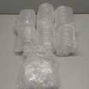 Jingmore 24 Pcs Ribbed Martini Glasses 10 oz Disposable Plastic Vintage Ribbed Coupe Glasses Unbreakable Dessert Parfait Glassware for Wedding Birthday Party Supplies (Clear)