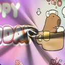 8x6FT Capybara Backdrop Capybara Themed Supplies for Boys Girls Baby Shower Cute Capybara Photo Background for Kids Birthday Decorations Photo Studio Props Vinyl