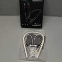 Air Tube Bluetooth Headphones with LED Battery Display, EMF Free Neckband Wireless Earbuds with 25H Playtime, HD Bass Airtube Headphone Emf Free with Mic And Controls, Airtube Earbuds For Sleep, Work, Gym