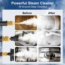 Steam Cleaner, 6-Level Adjustable, 10s Heat-Up, 1200ML Large Tank, 2500W Portable Steamer for Cleaning with Multi-Surface Accessories, Handheld Steam Cleaner for Home & Car, Dirt, Grease, Grout,Tile