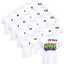 Joyclub White T Shirts Polyester Bulk Sublimation Blanks Wholesale Unisex Crew Neck Short Sleeve for Heat Transfer (White 4 Set (20 Pack)), 5 Sizes In Total: S, M, L, XL and XXL US Sizes