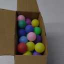 Hanaive 100 Pack Table Tennis Balls Multi Colored 40mm Plastic Balls Bulk Washable Small Game for Carnival Pool Games, Party Decoration Pet Toy