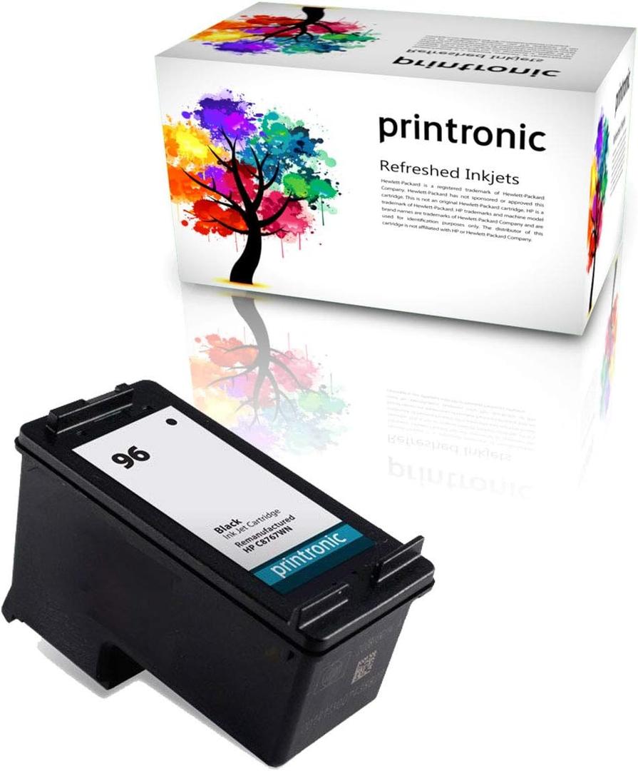 Remanufactured Ink Cartridge Replacement for HP 96 C8767WN (1 Black)