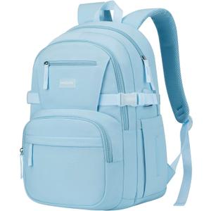 Backpack for School Girls, Cute High School Backpacks for Teens Women Student Large Bookbag 15.6 Inch Laptop Bag with USB Charger Port for College Work Travel Trip (Blue)