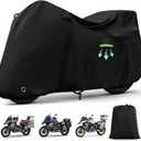 Motorcycle Cover Waterproof for BMW R1300GS/R1250GS/F900GS/Adventure with Trunk Model, Heavy Duty Outdoor Sun Rain UV Dust All Weather Protection Motorbike Cover with Soft Cotton Lining & Lock Hole