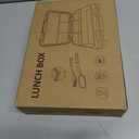 Bento Lunch Box for Kids, 4 Compartments Kids Leak Proof Back to School Bento Lunch Boxes Food Containers for School, Travel, On-the-Go Meal, Food Grade, Microwave, Dishwasher Safe (Light Blue Patterned)