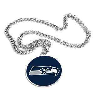Aminco NFL Seattle Seahawks Sports Team Logo Charm Pendant Necklace